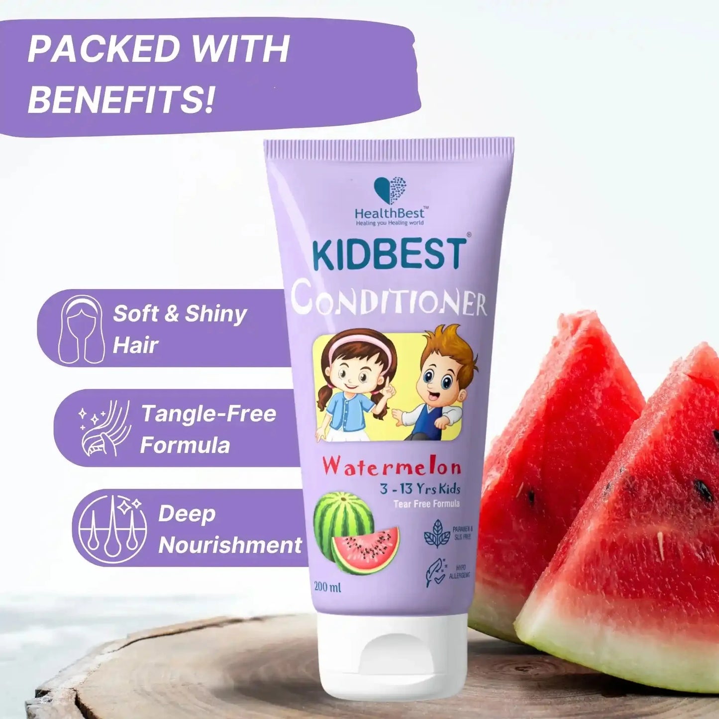 healthbest kids shiny hair conditioner