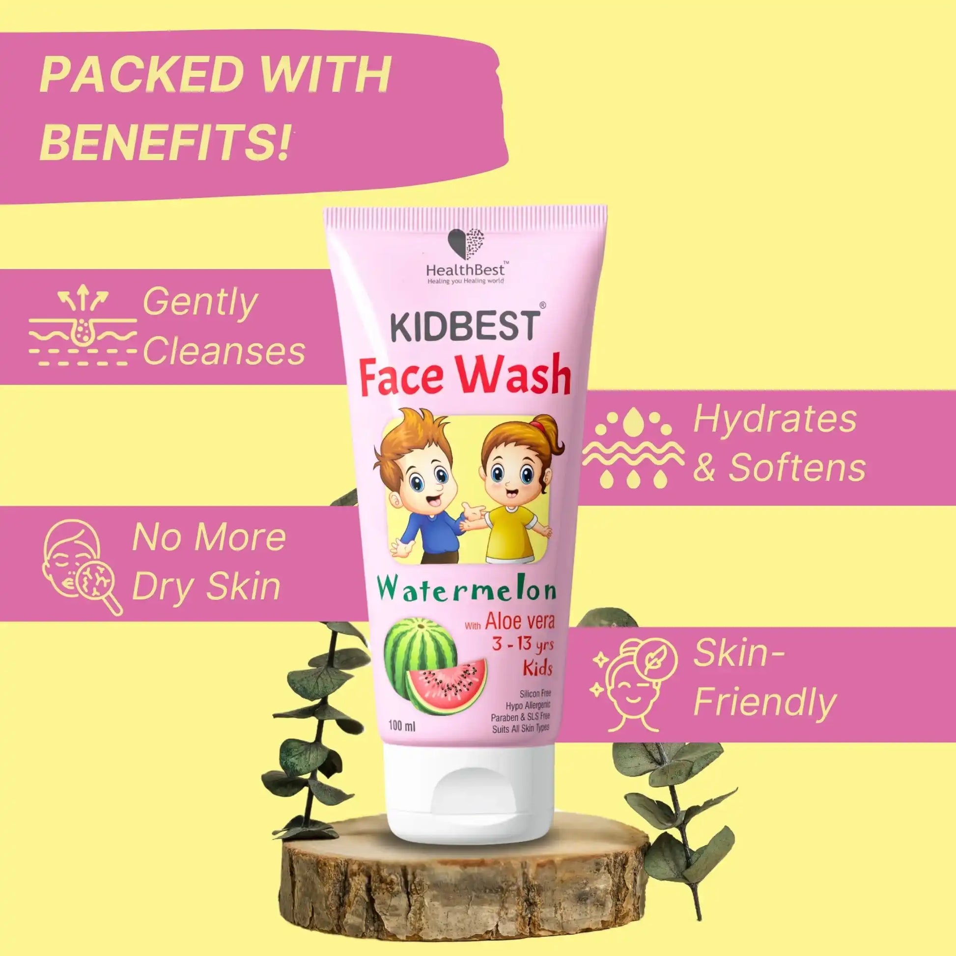 healthbest kids gentle face wash