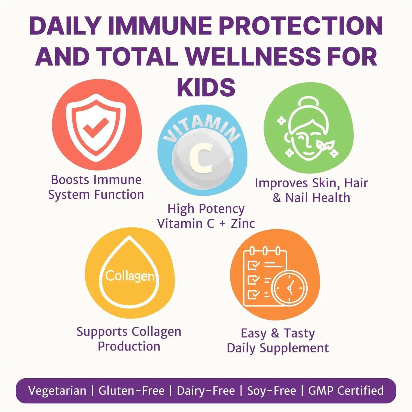 healthbest kids hair, skin and nail gummies