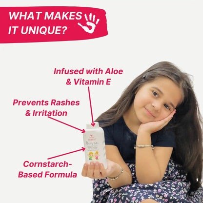 healthbest kids body powder with aloe vera