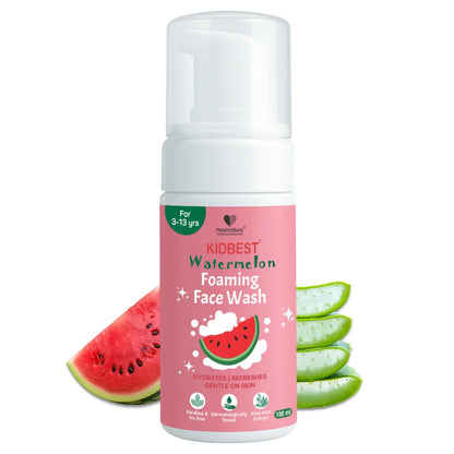 healthbest kids watermelon foaming face wash