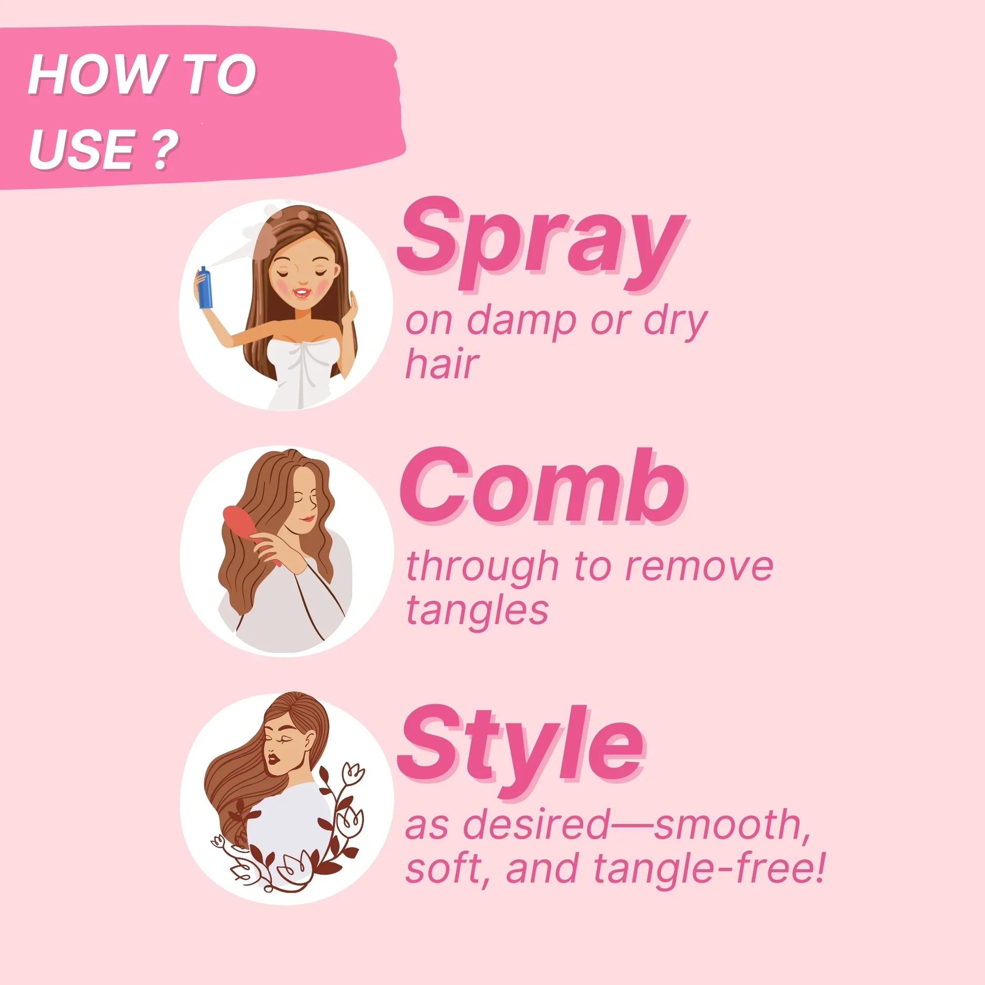 healthbest how to use kids hair detangler spray