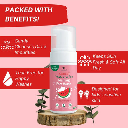 healthbest kids tear free foaming face wash