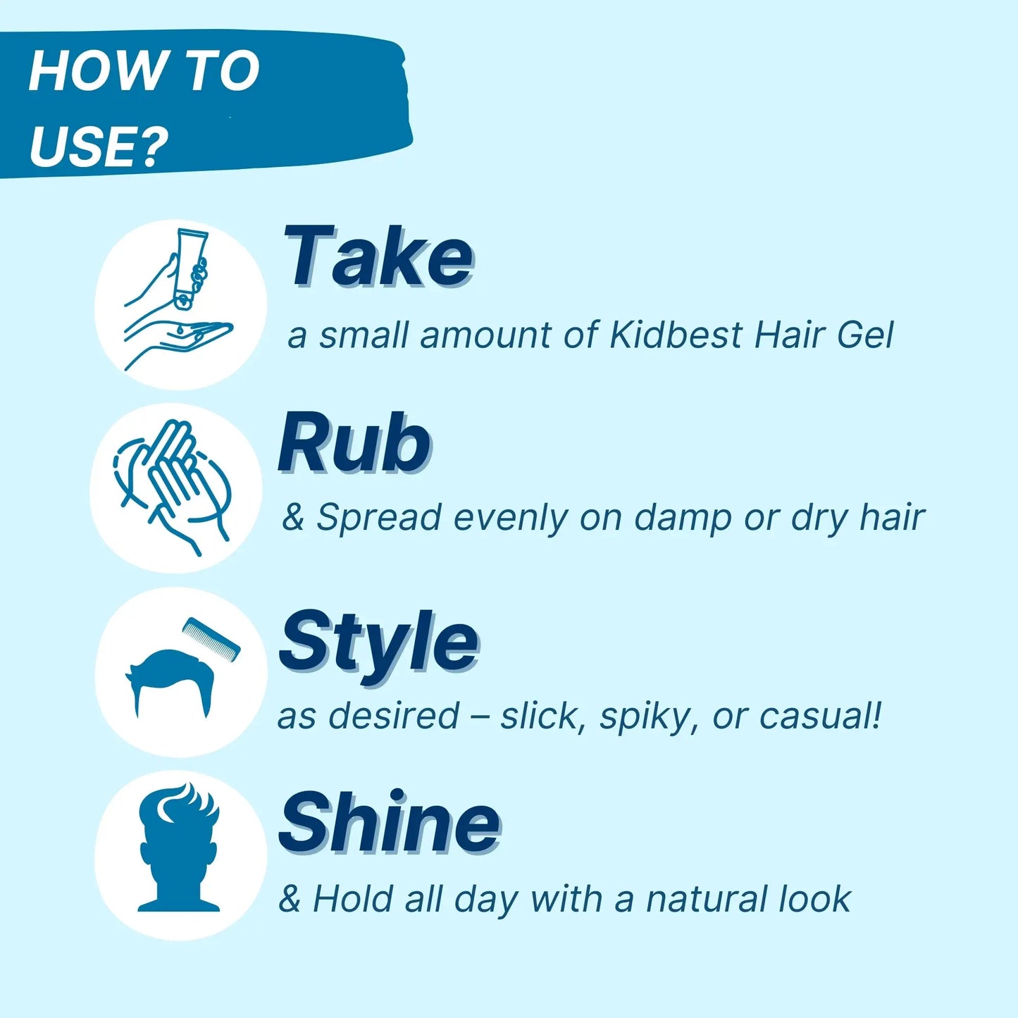 healthbest how to use kids hair gel