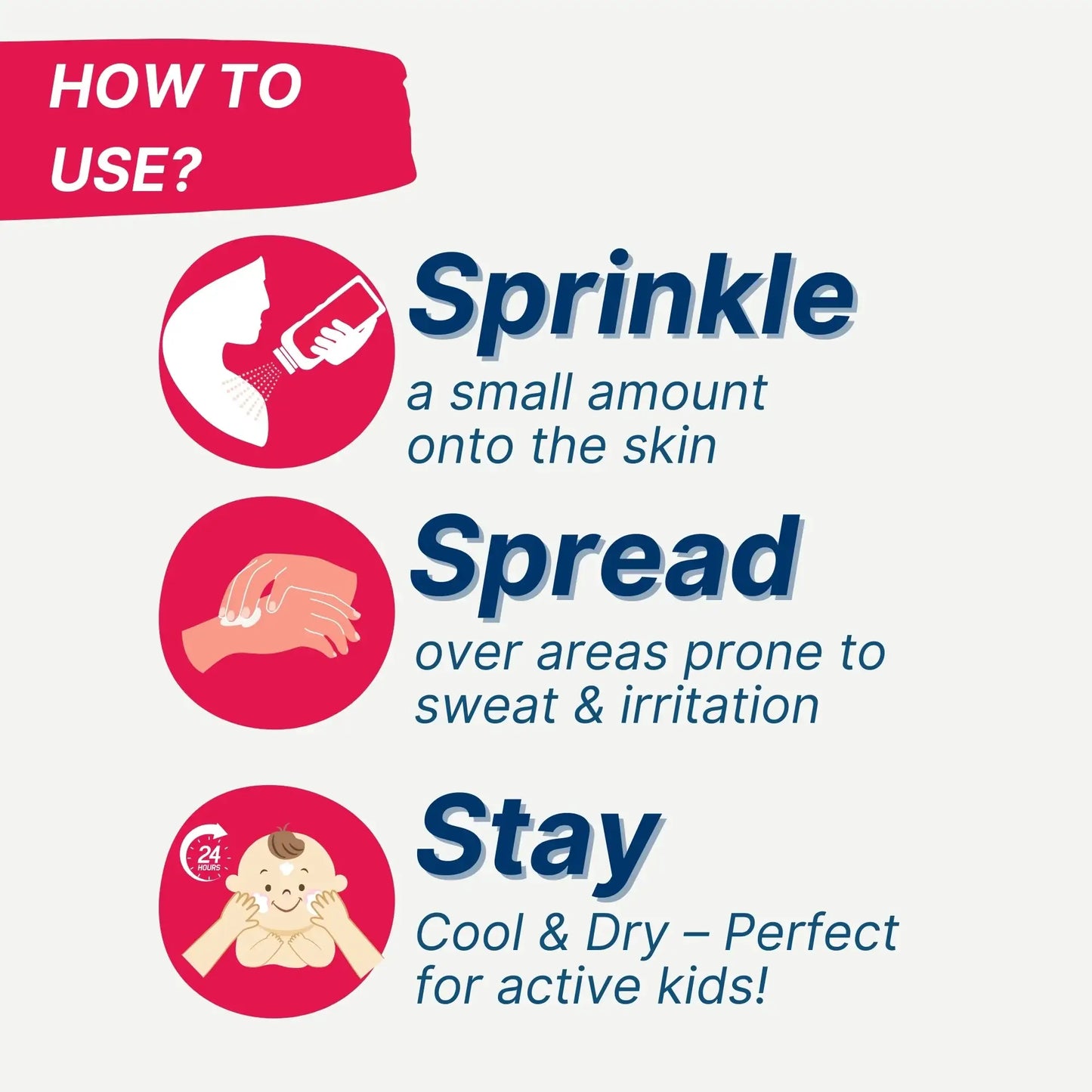 healthbest how to use kids body powder