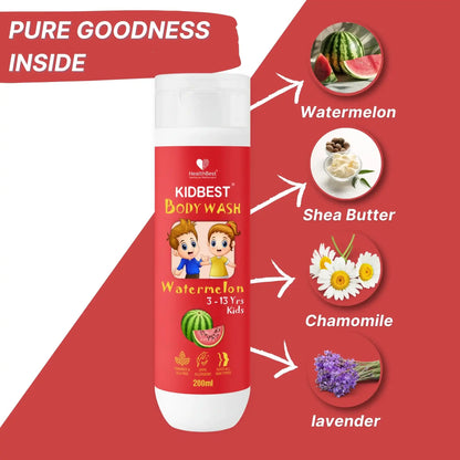 healthbest kids body wash with chamomile