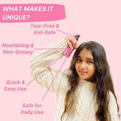 healthbest kids tear free hair detangler spray