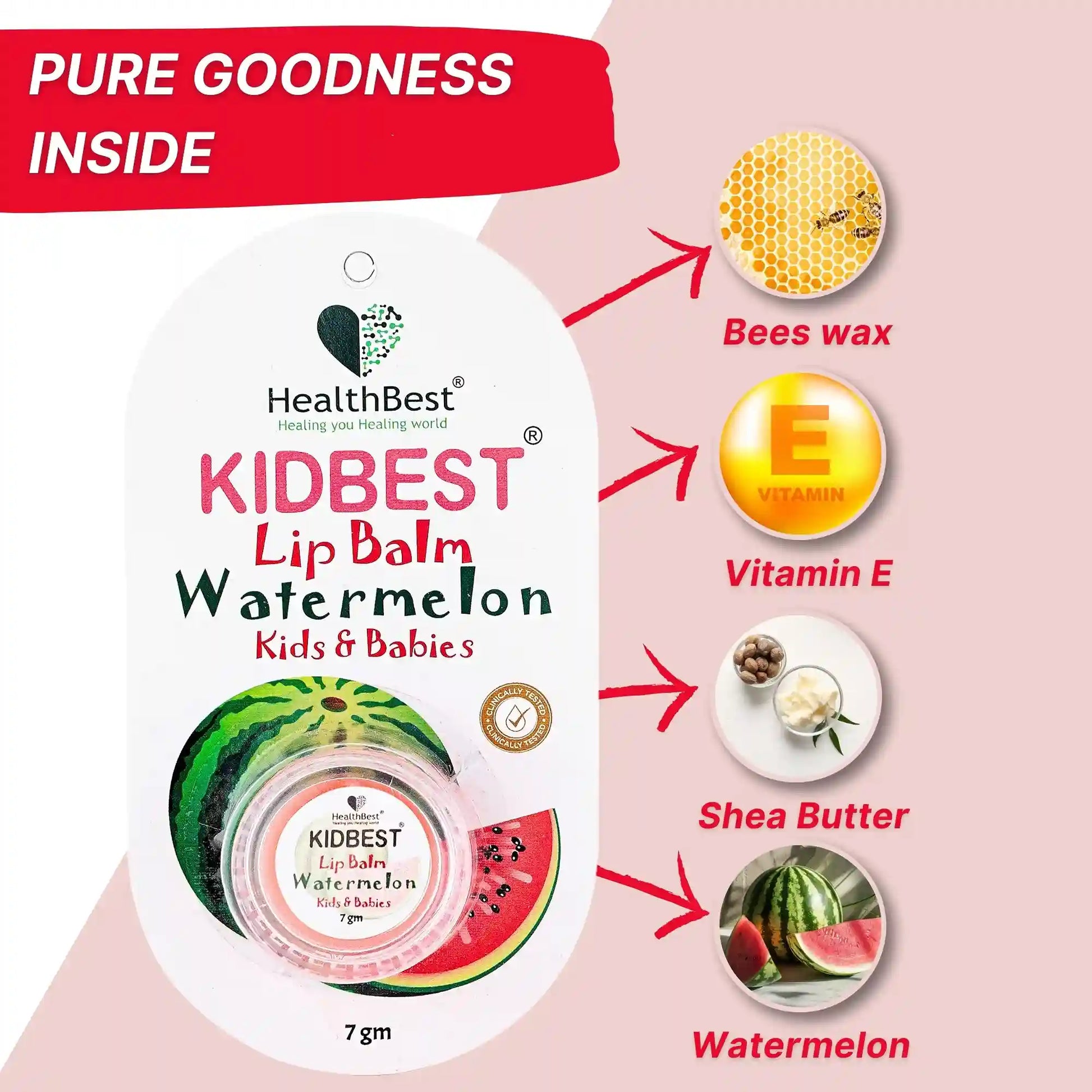 healthbest kids lip balm with bees wax