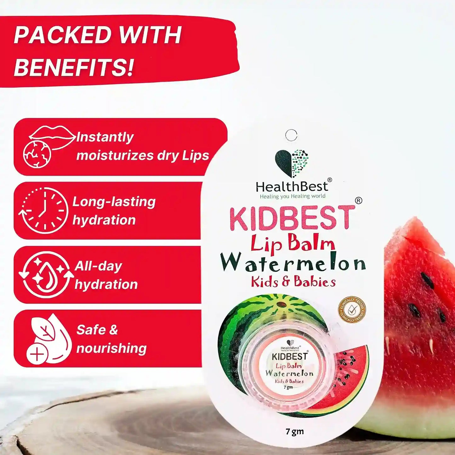 healthbest kids long lasting lip balm