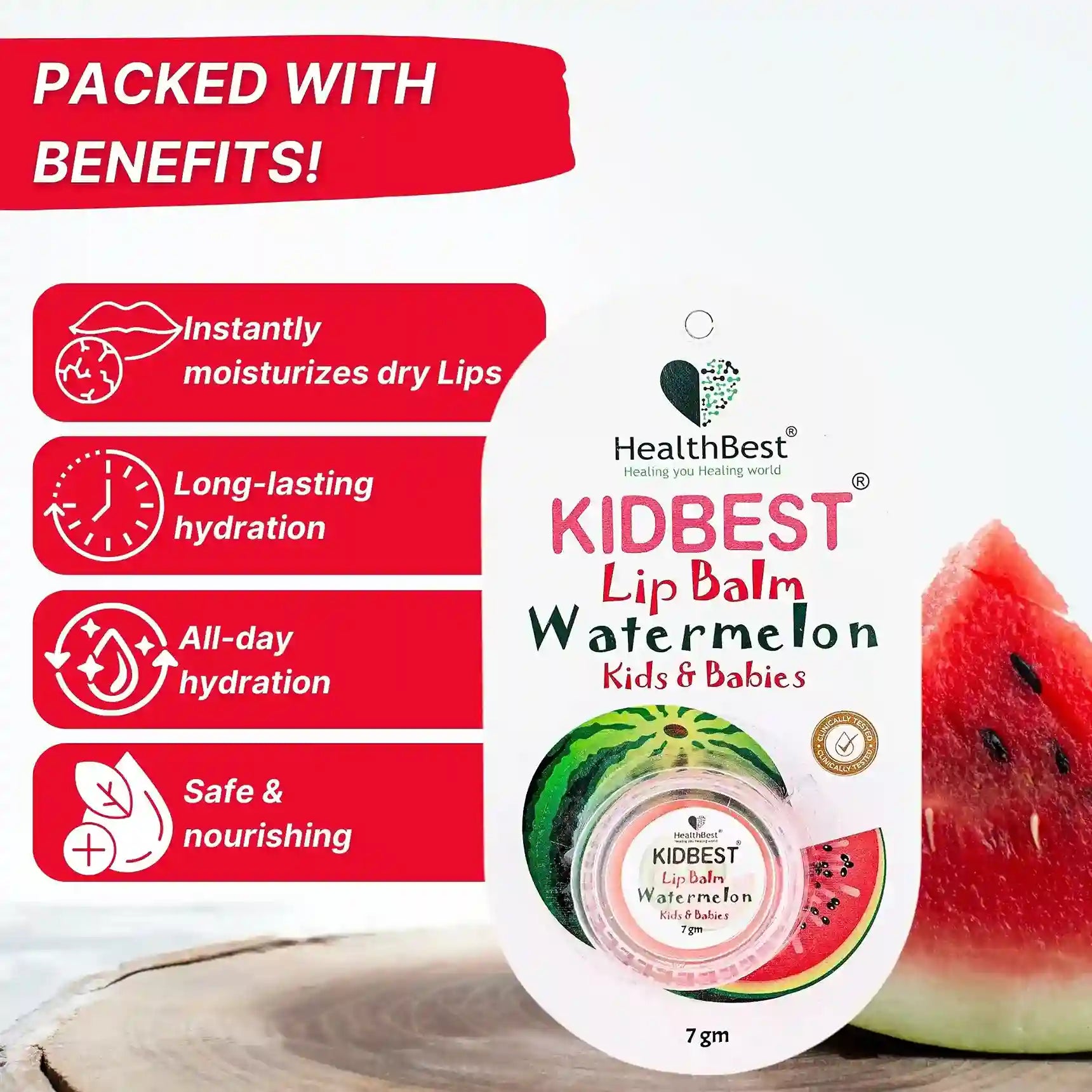healthbest kids long lasting lip balm