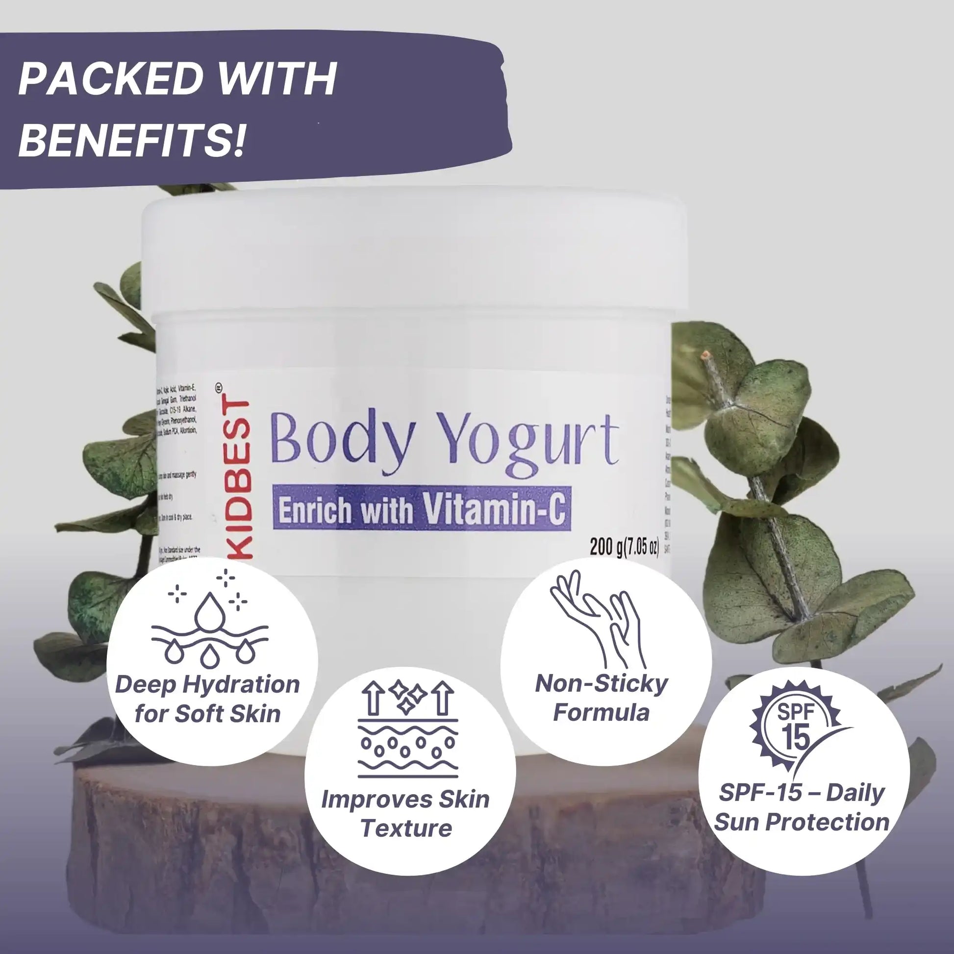 healthbest kids soft skin body yogurt