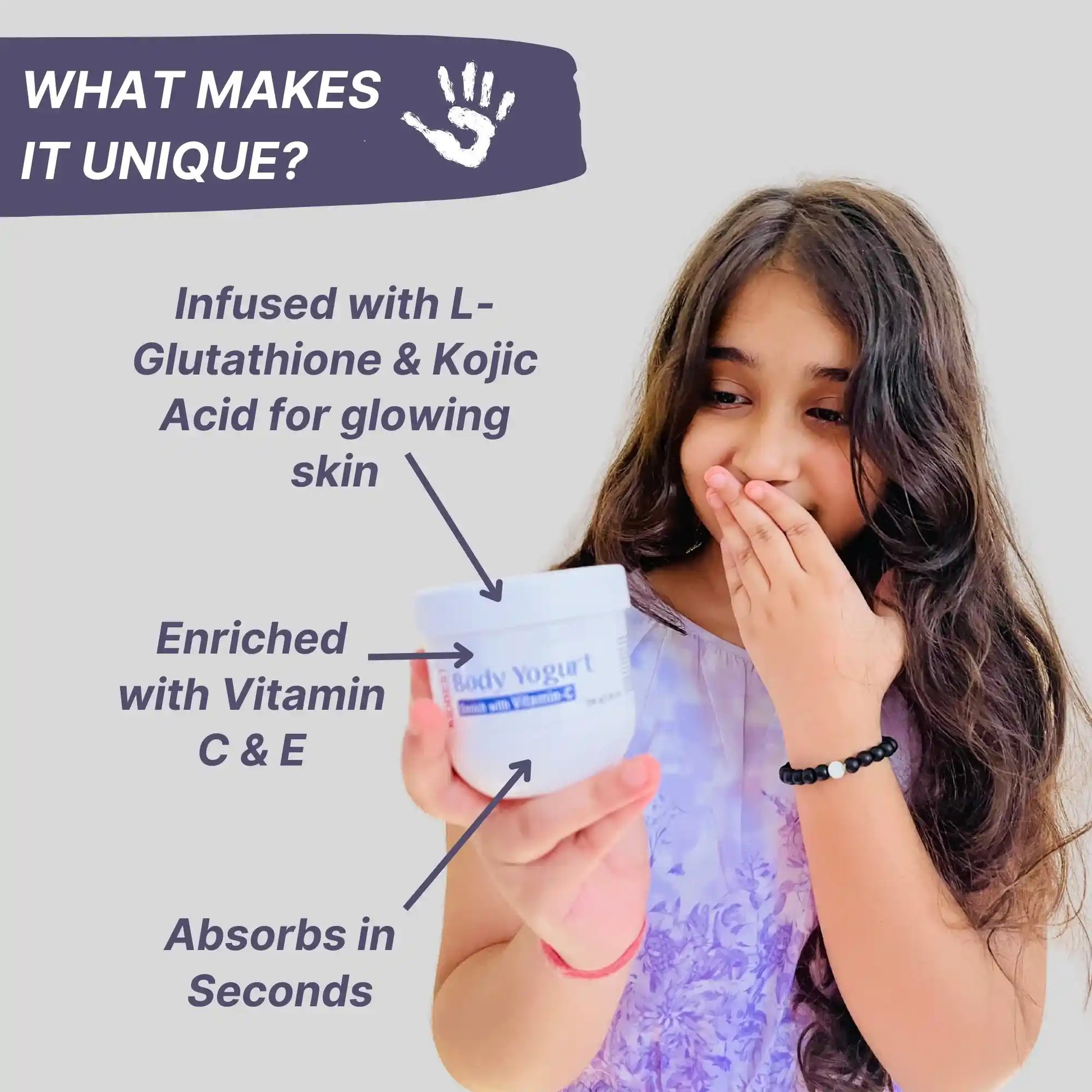 healthbest kids body yogurt with kojic acid