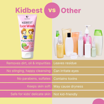 healthbest kids soft skin face wash