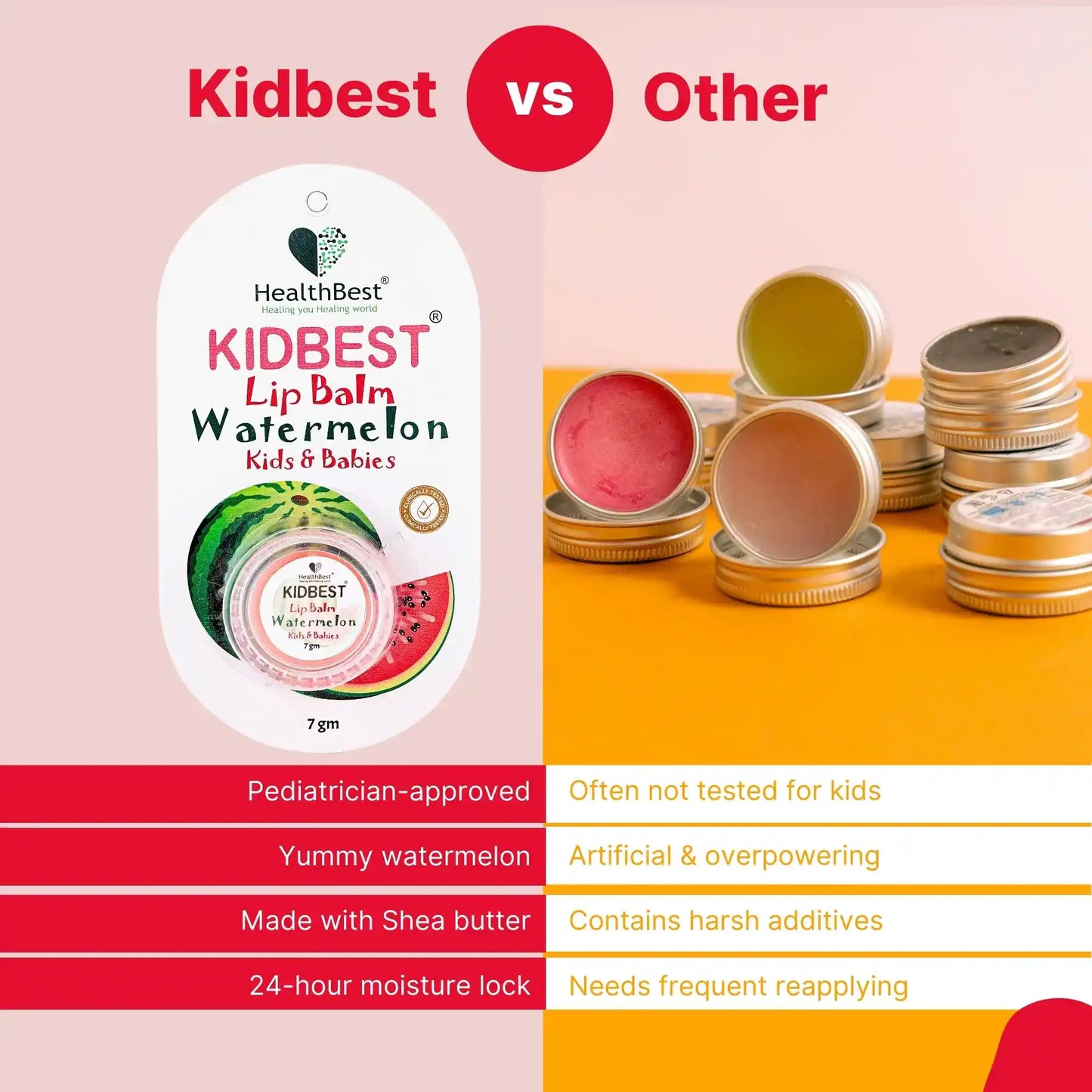 healthbest kids lip balm with shea butter