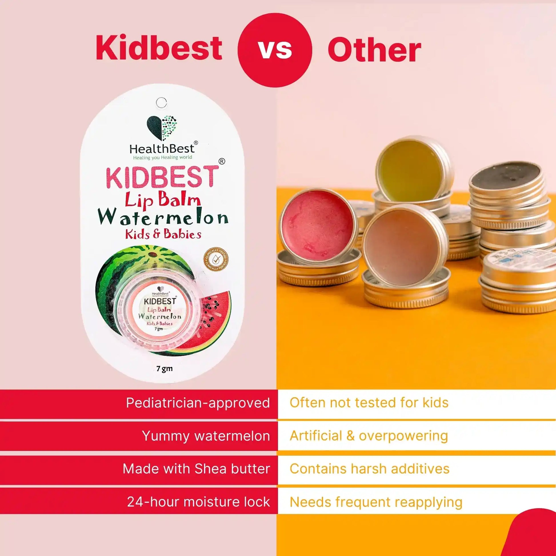 healthbest kids lip balm with shea butter